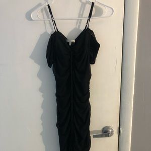 Black Two Layer Body Con Dress